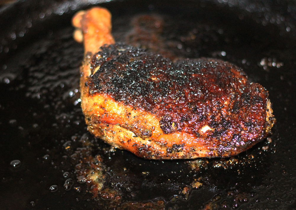 The Keto Chef Herb Crusted Chicken with Creamy Lacinato Kale