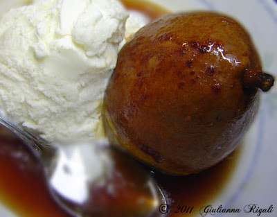 Pears in Marsala via the slow cooker