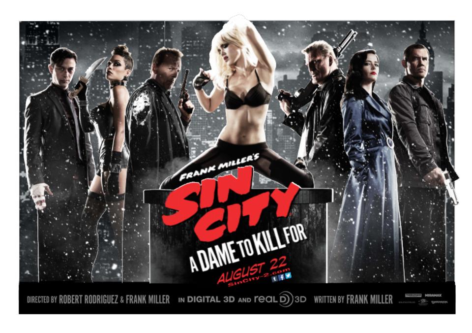 ｃｉａ こちら映画中央情報局です Sin City 2 シン シティ2 ア デイム トゥ キル フォー がリリースした ロザリオ ドーソンがサプライズのオチがついた誘惑の罠を仕掛ける本編シーンのビデオ クリップと メイン キャストが集ったスタンディーのイメージ