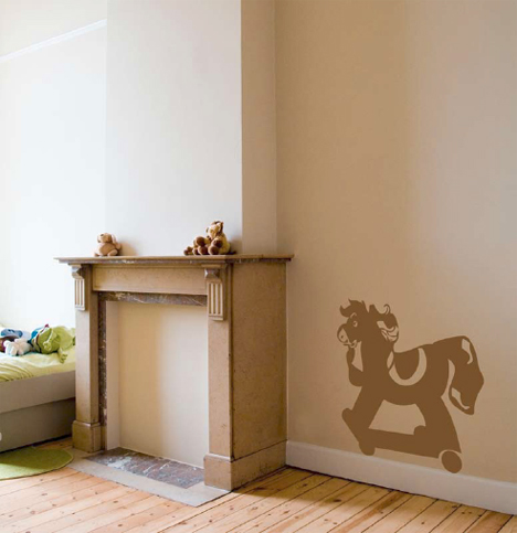Another wall decal placed just