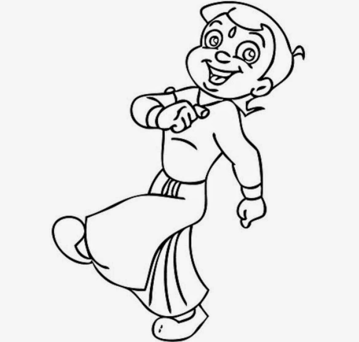 Chota Bheem For Kids Colour Drawing HD Wallpaper