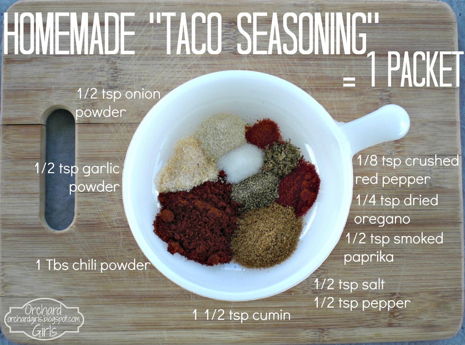 Orchard Girls Make Your Own Seasoning Packets!