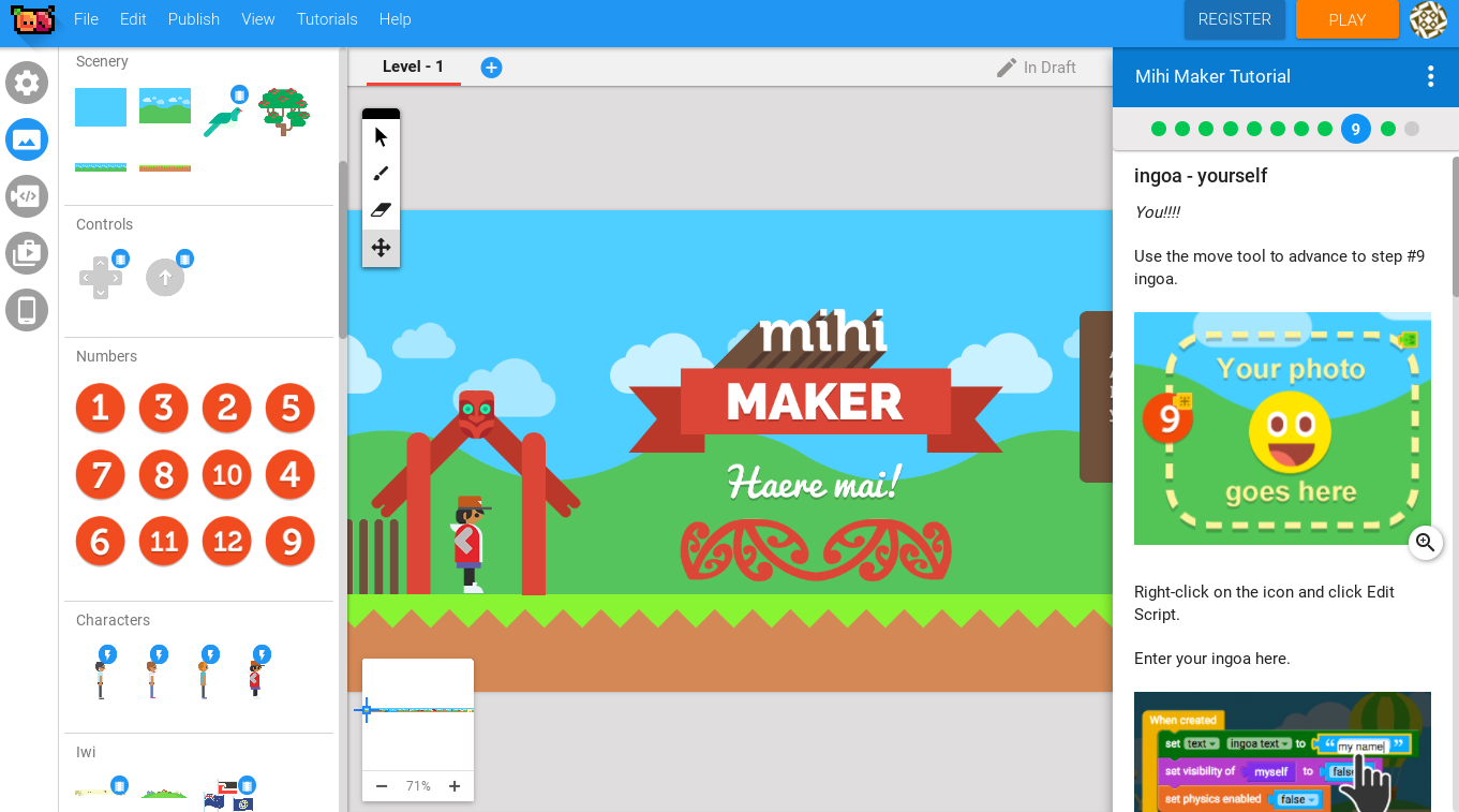 Mihi template for pākehā picture