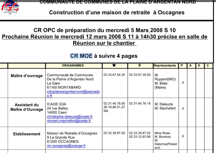 exemple planning opc