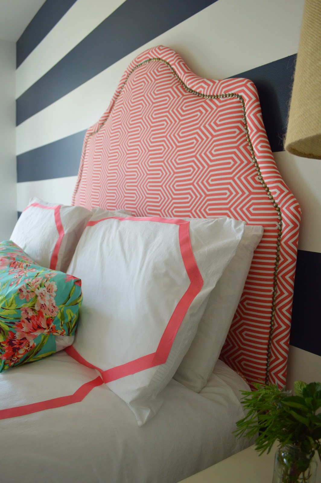Modern Diy Tall Upholstered Headboard with Simple Decor