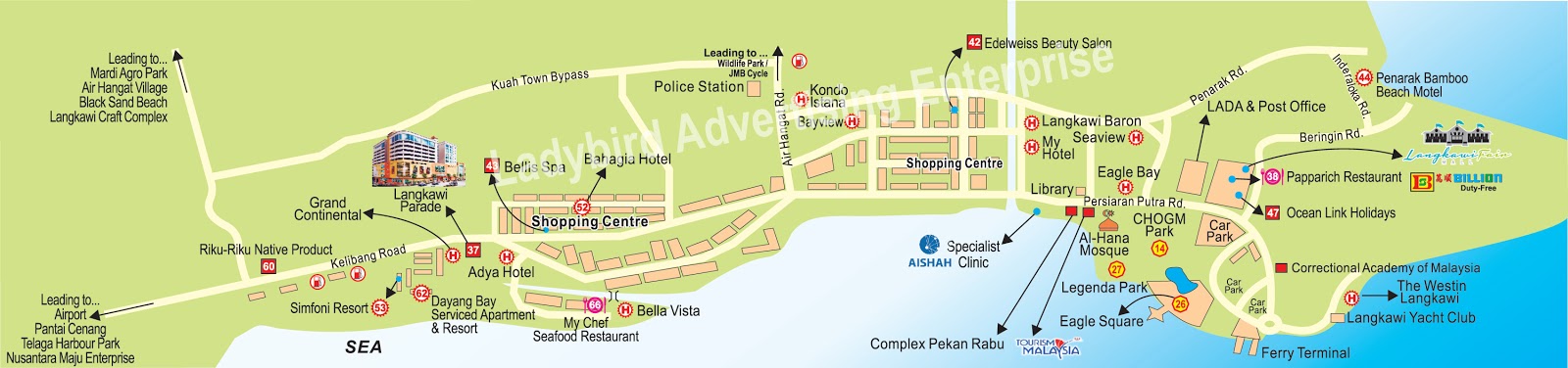 Langkawi Hotspot Langkawi Map