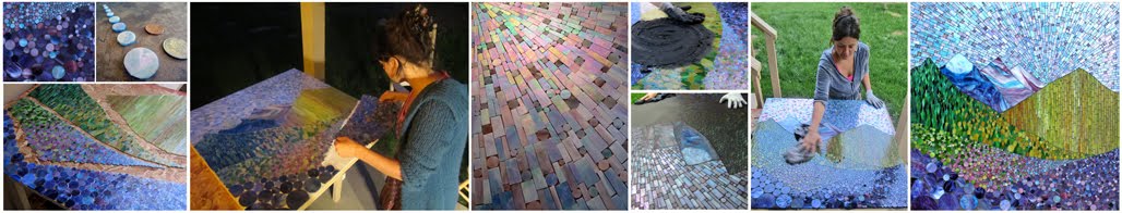 Yellowstone Inspired Glass Mosaic Landscapes