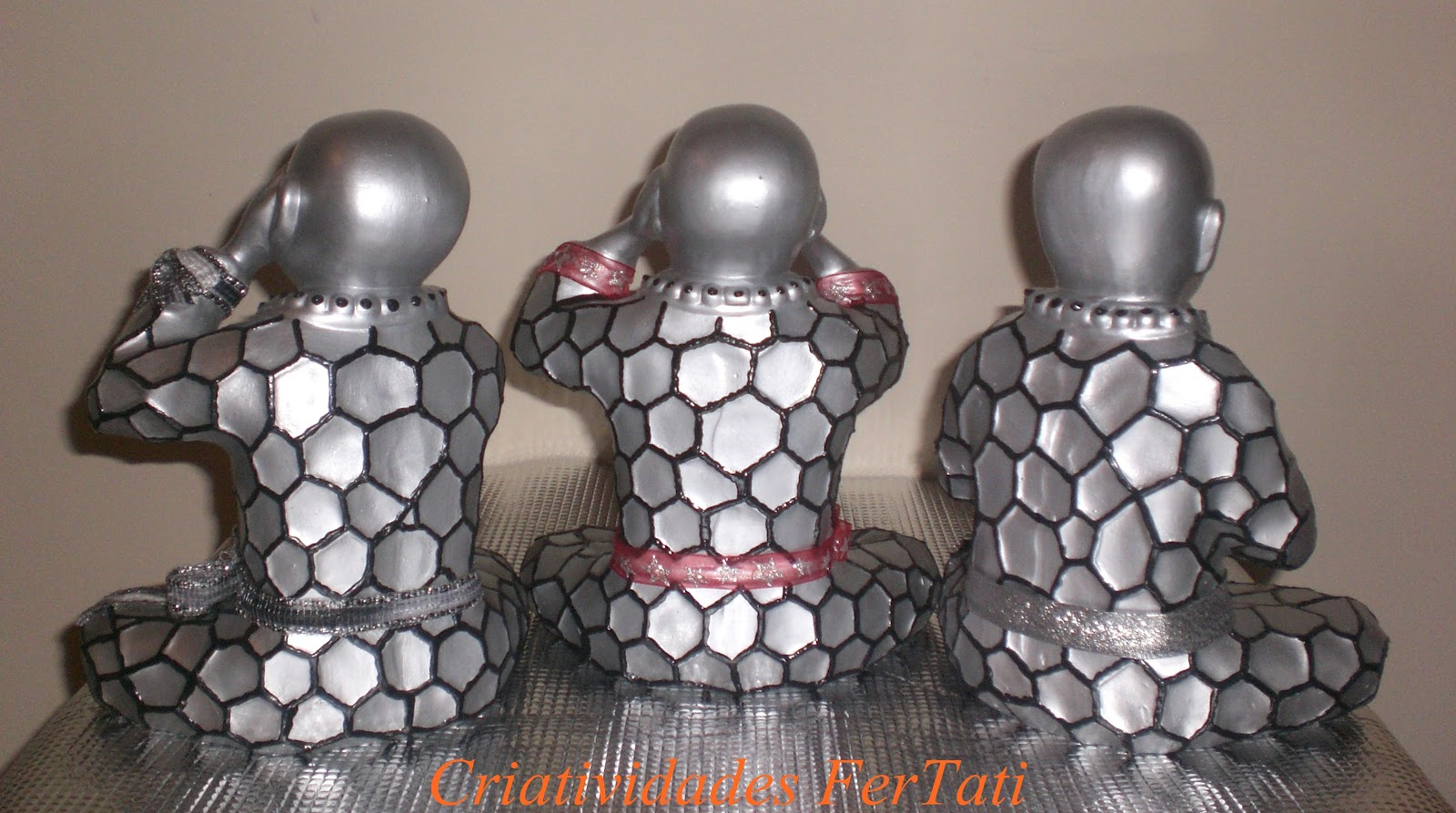 Criatividades da FerTati: Budas Cego, Surdo e Mudo