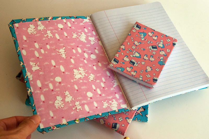 Aesthetic Nest Craft FabricCovered Composition Books (Tutorial)