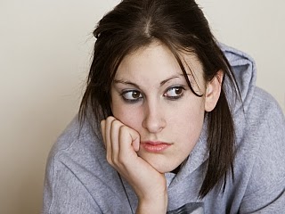 A girl contemplating suicide A girl contemplating suicide