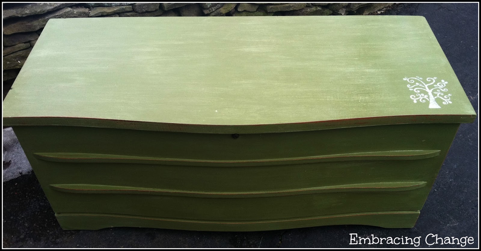 Lane Cedar Chest Makeover Trying Milk Paint For The First Time