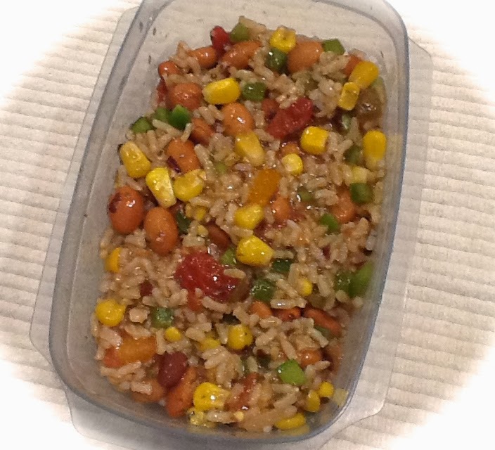 PinkVegan Pinto Beans Salsa Corn and Rice (DF, GF)