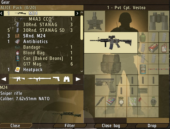Dayz Blog with Guides DayZ How It Works Your Inventory System.