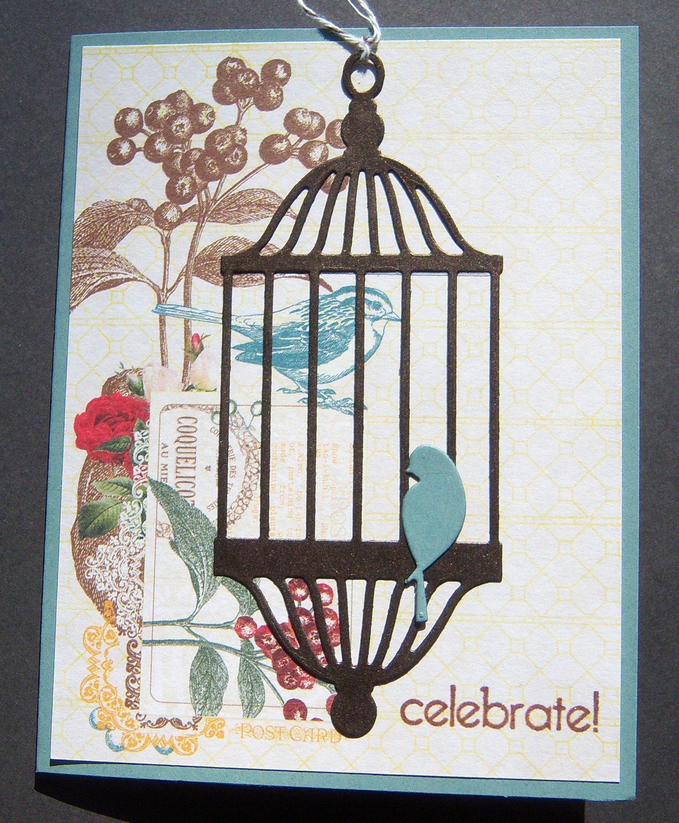 Stamping in Virginia Poppy stamp dies