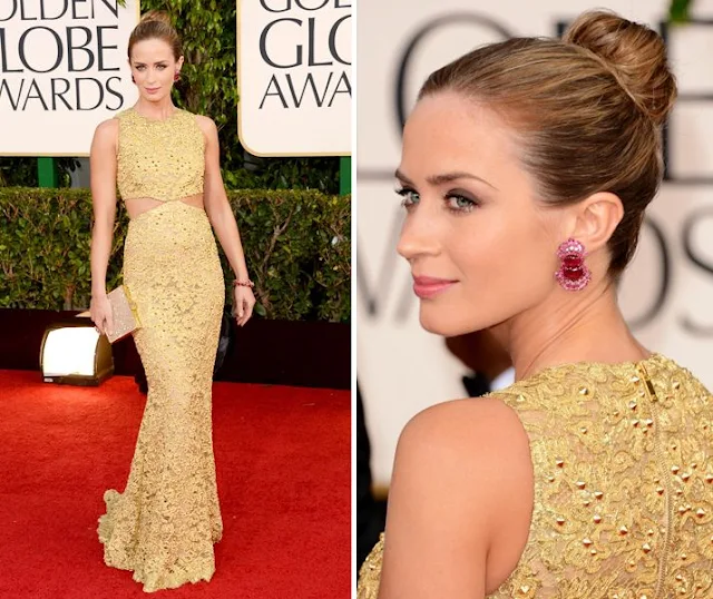 Emily Blunt in Michael Kors at 2013 Golden Globe Awards