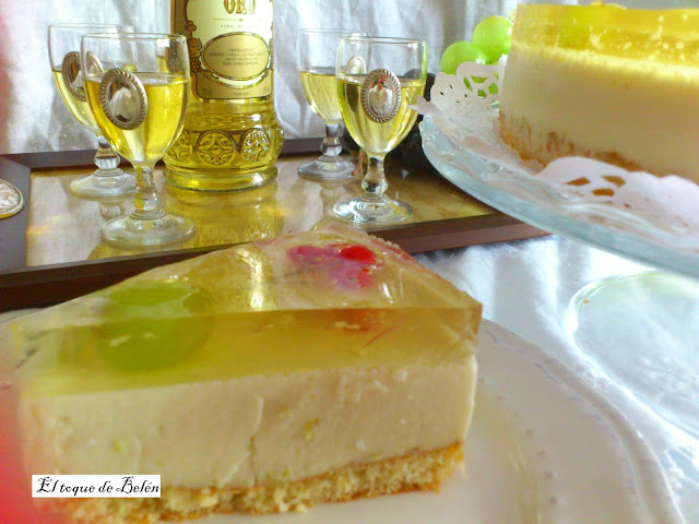 Tarta Mousse De Marcarpone Con Uvas Y Gelatina De Moscatel
