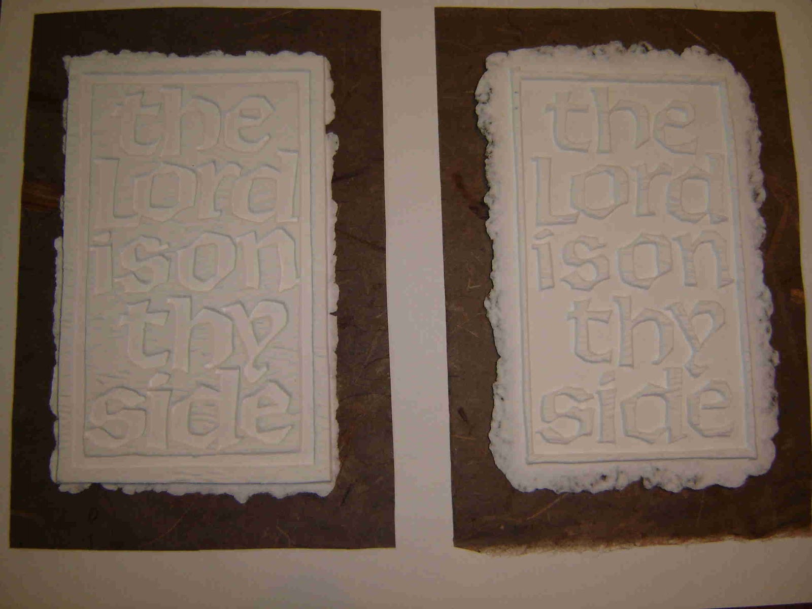 LetterDesignBlog Choosing or adapting designs for paper casting