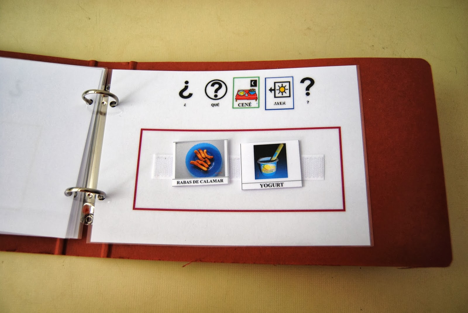 El baúl de A.L Menú con pictogramas