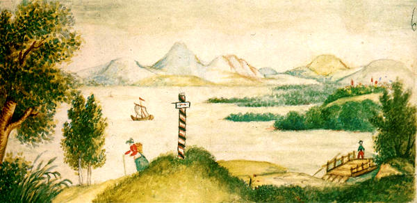 Детский рисунок Лермонтова