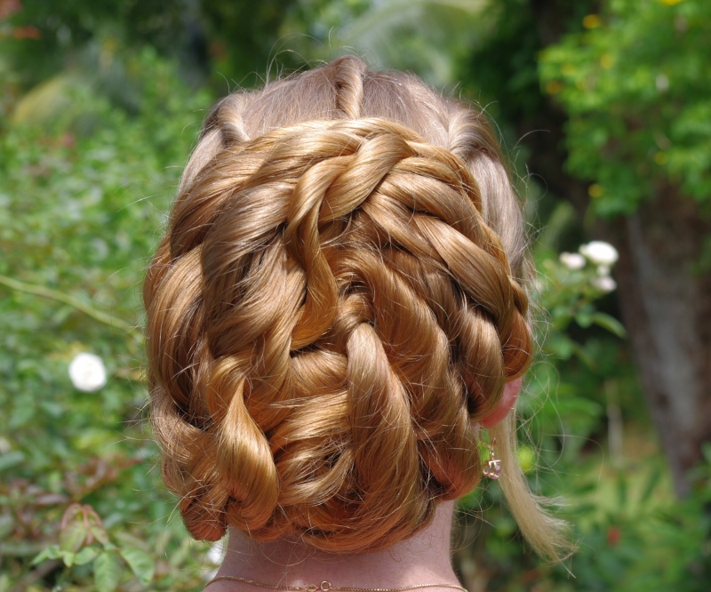 Braids & Hairstyles for Super Long Hair Rope Braids Updo, aka "Fast