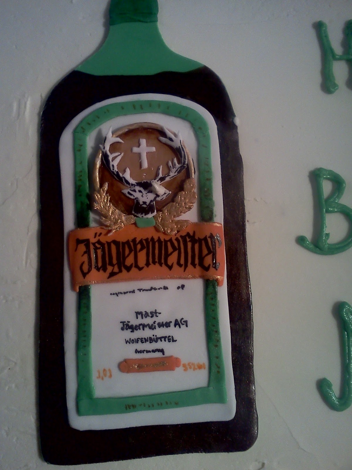 Frosted New York Jagermeister cake