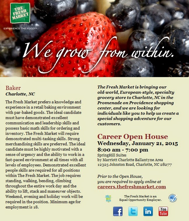 Active Job Openings Baker Job Openings in Charlotte, NC