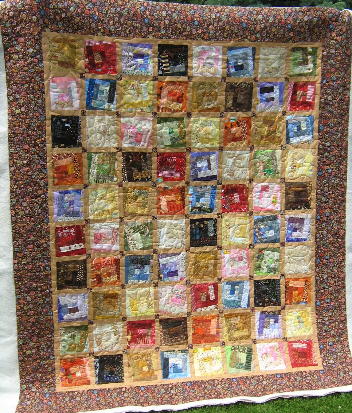 Inch by Inch Quilting Chocolate Mile a Minute Blocks