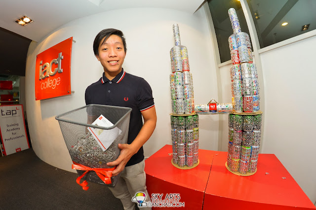 Jensen Wong walked away with a pair of tickets to the Wicked Festival 2013 for donating the biggest collection of pop tabs for The pop Tap Project.