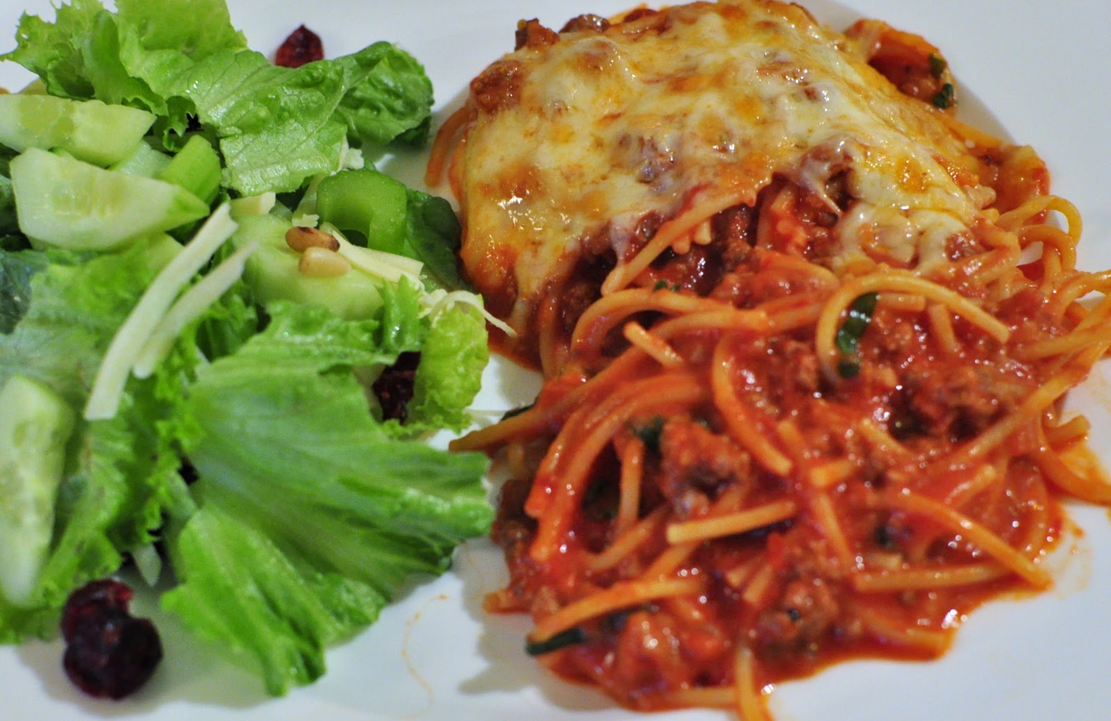 My Tiny Oven Skillet Baked Spaghetti