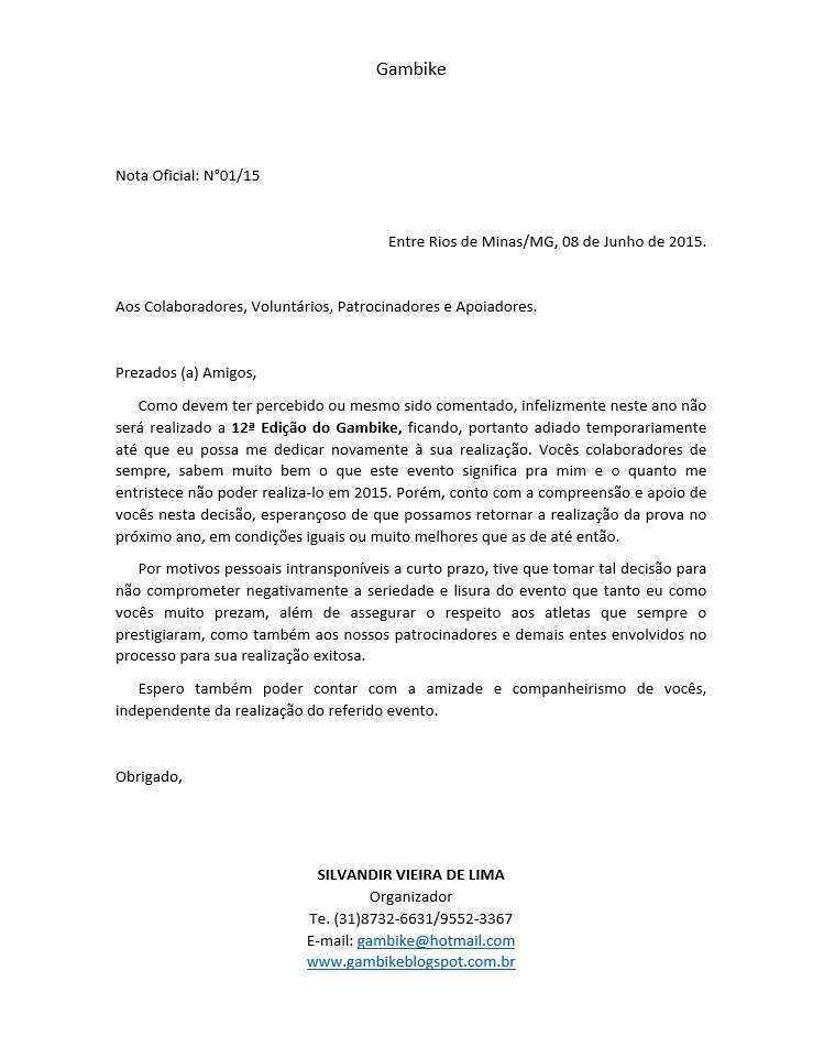 Nota Gambike 2015
