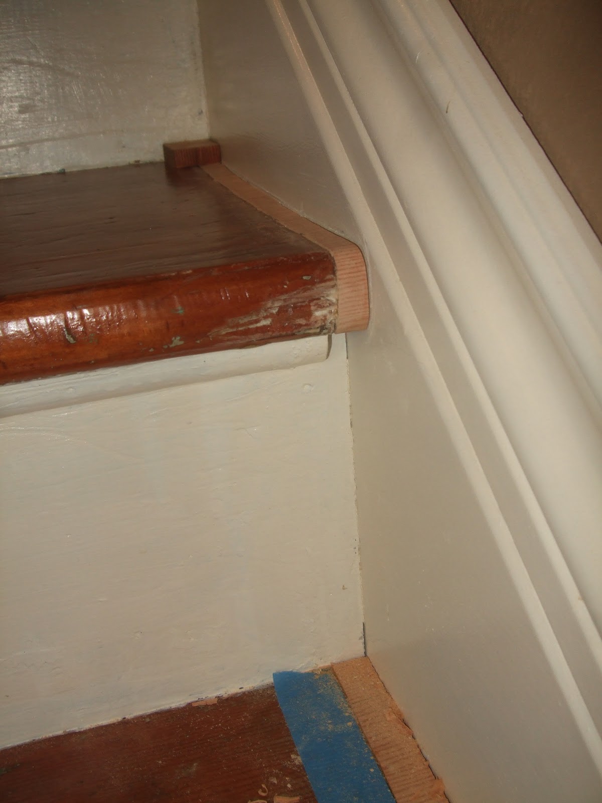 The Smiths Patching gaps in stair treads