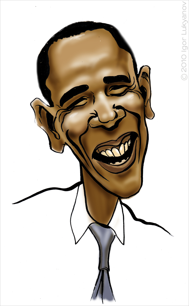 Caricature Drawing Obama