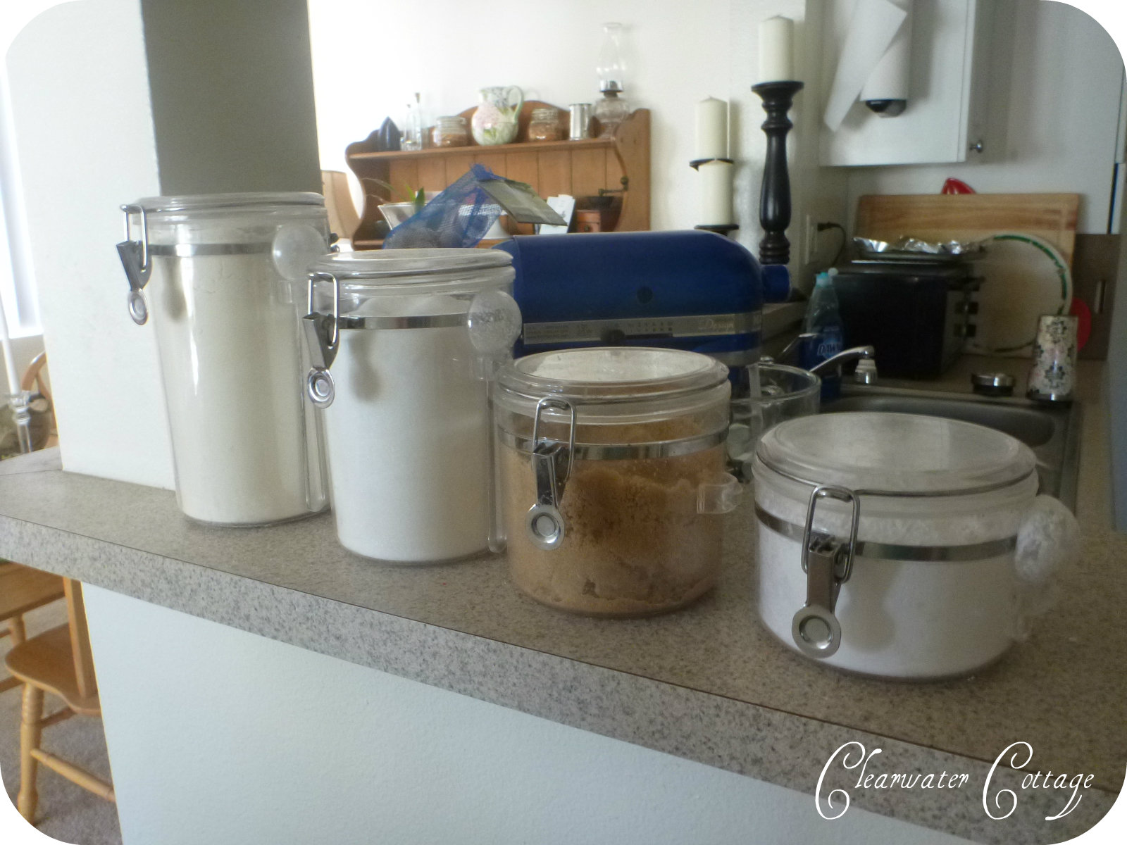 Clearwater Cottage Labeled Baking Canisters