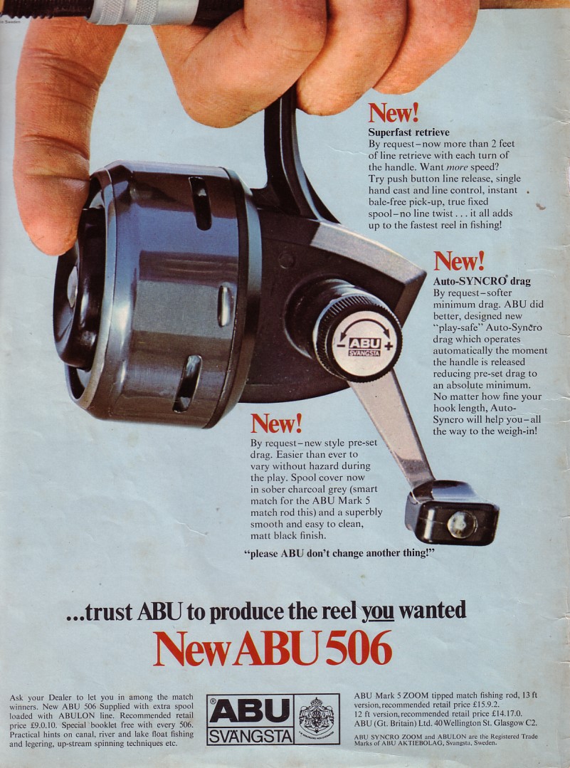ABU 506 closed face fishing reel - enable backwind by removing the