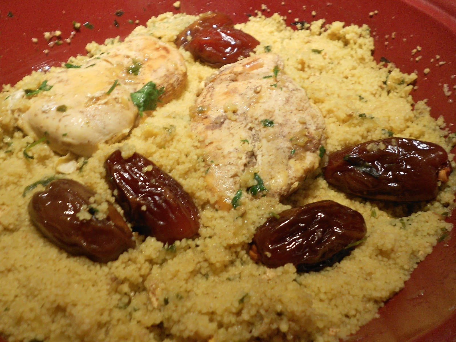 Moroccan Chicken with Dates and Couscous