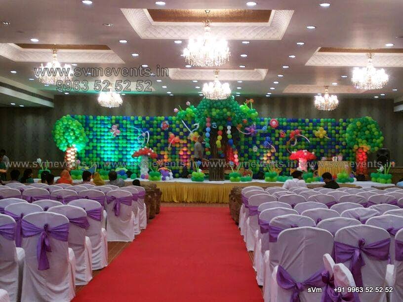Svm Events Balloon Decorations in Hyderabad Vijayawada Balloon Walls