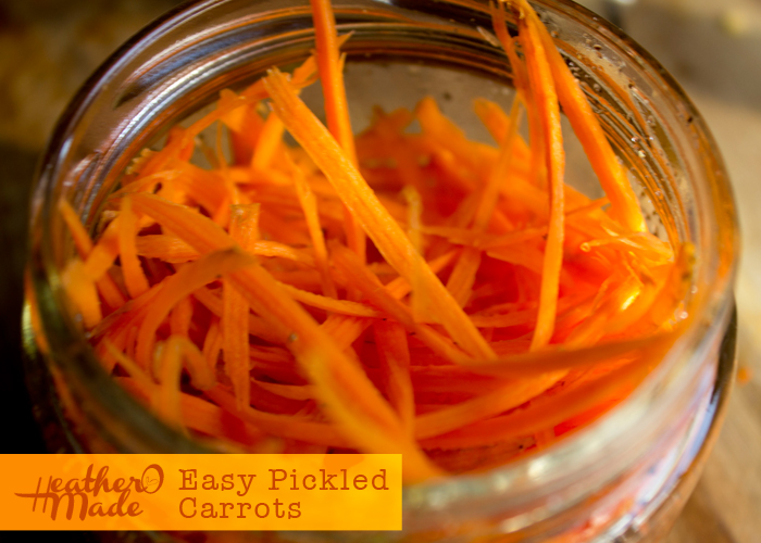 Heather O Made Easy Pickled Carrots