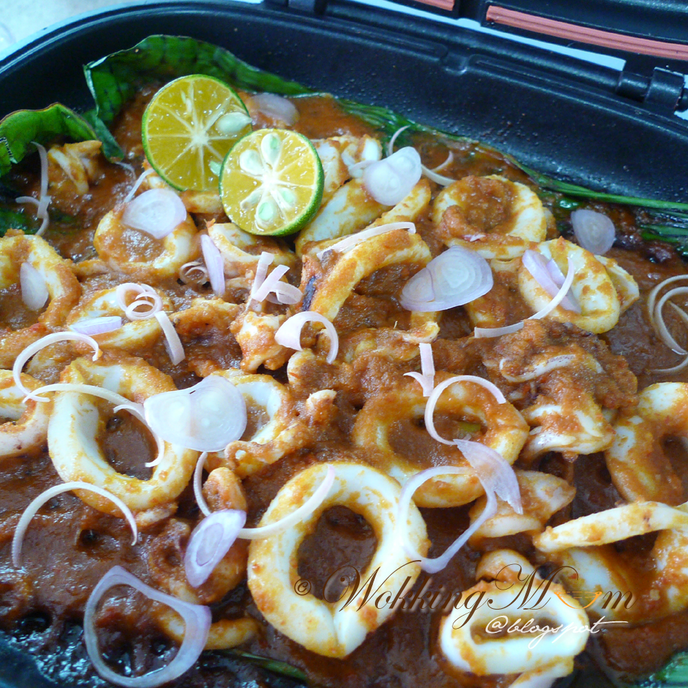 Let's get Wokking! Grilled Sambal Squid 参巴烏賊 Singapore Food Blog on