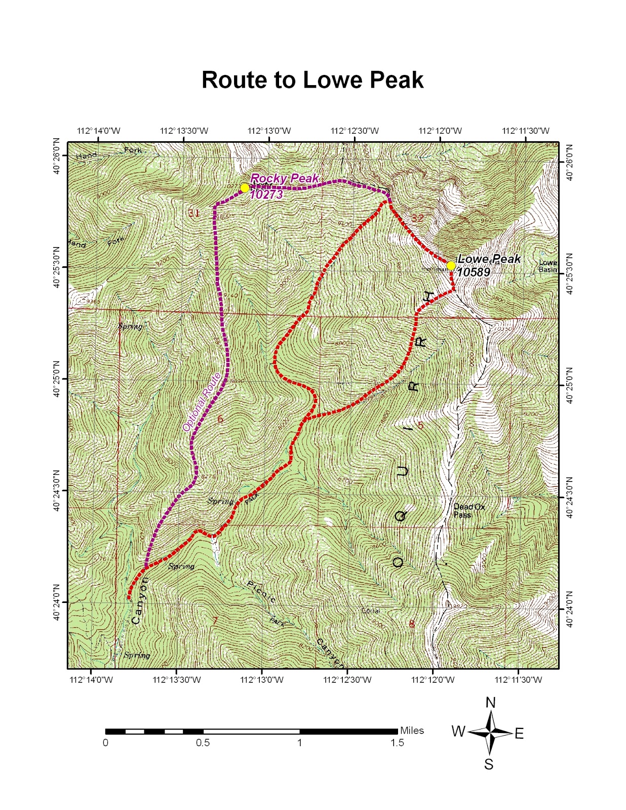 Mark's Hikes and Treks Lowe Peak