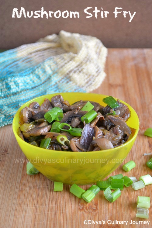 Mushroom stir fry, mushroom recipes