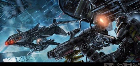 As ilustrações de ficção científica com um clima sombrio e futurista de Ed Basa Edwin Ed Basa sekido54 deviantart ilustrações ficção científica soldados futuristas robôs mechas sombrio blade runner