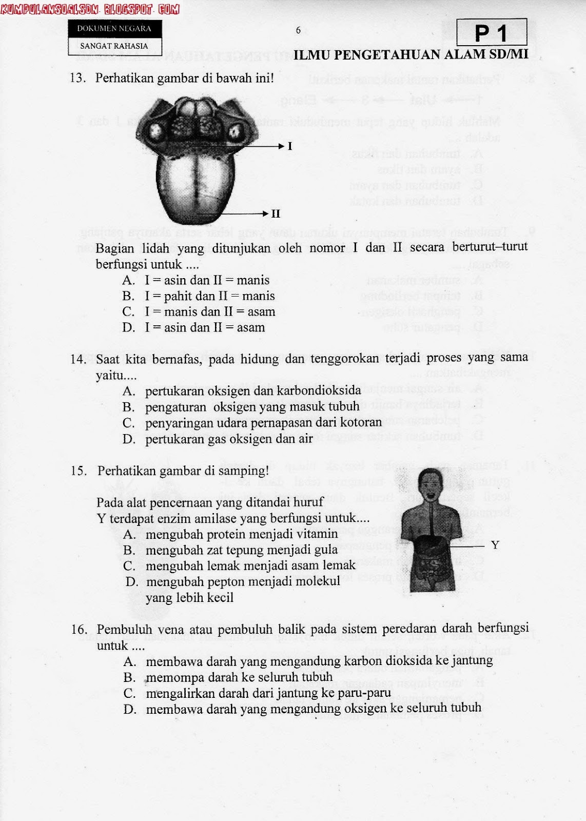 Contoh Soal Un Sd Kelas 6 Tahun 2014 Contoh Soal Un Sd Kelas 6 Tahun 2014