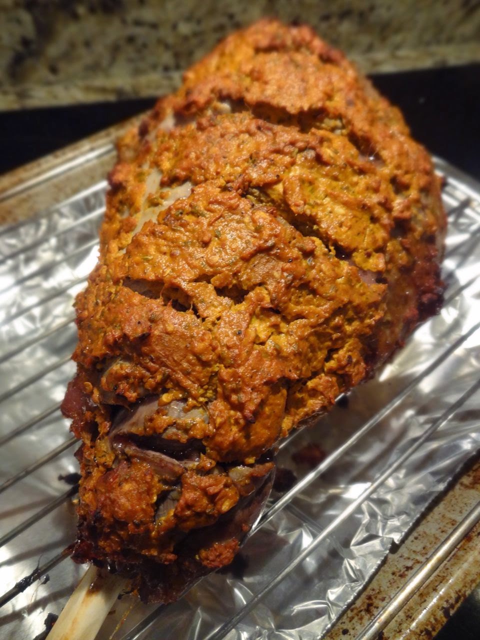 Scrumpdillyicious: Oven Roasted Indian-Spiced Leg of Lamb