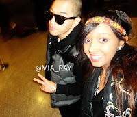 Taeyang with a fan