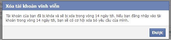 xóa facebook vĩnh viễn