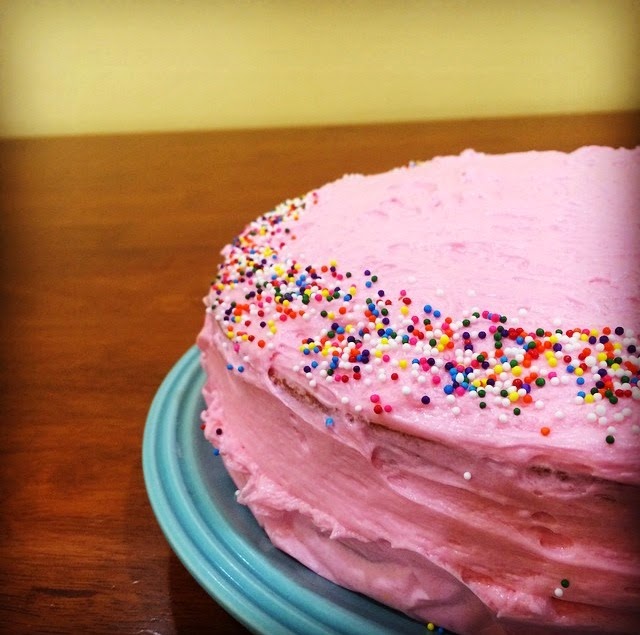 One Moist Bundt FromScratch Yellow Cake with Buttercream Frosting