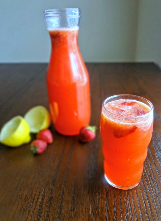 The Cooking Actress Strawberry Lemonade {fromscratch} for StrawberryWeek