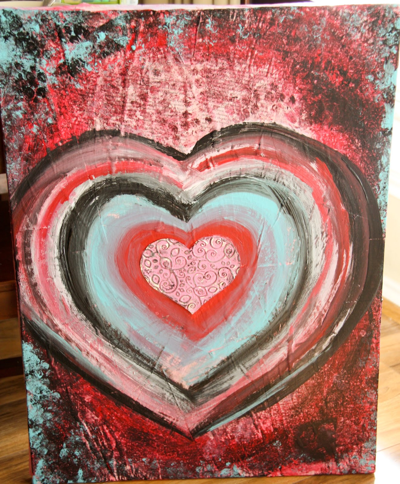 Kaminski's Creations Heart Canvas