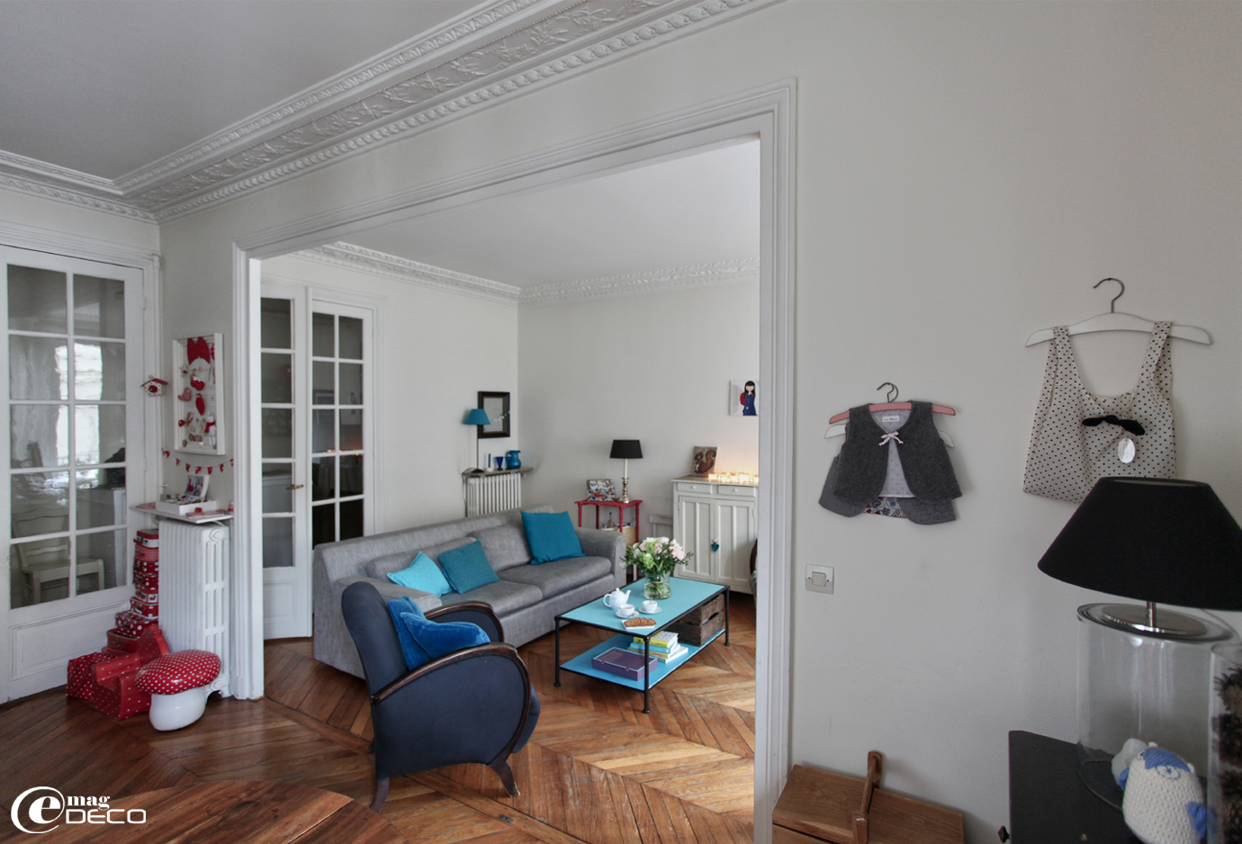 L'appartement parisien d'Anne Loiseau, créatrice styliste pour la presse déco