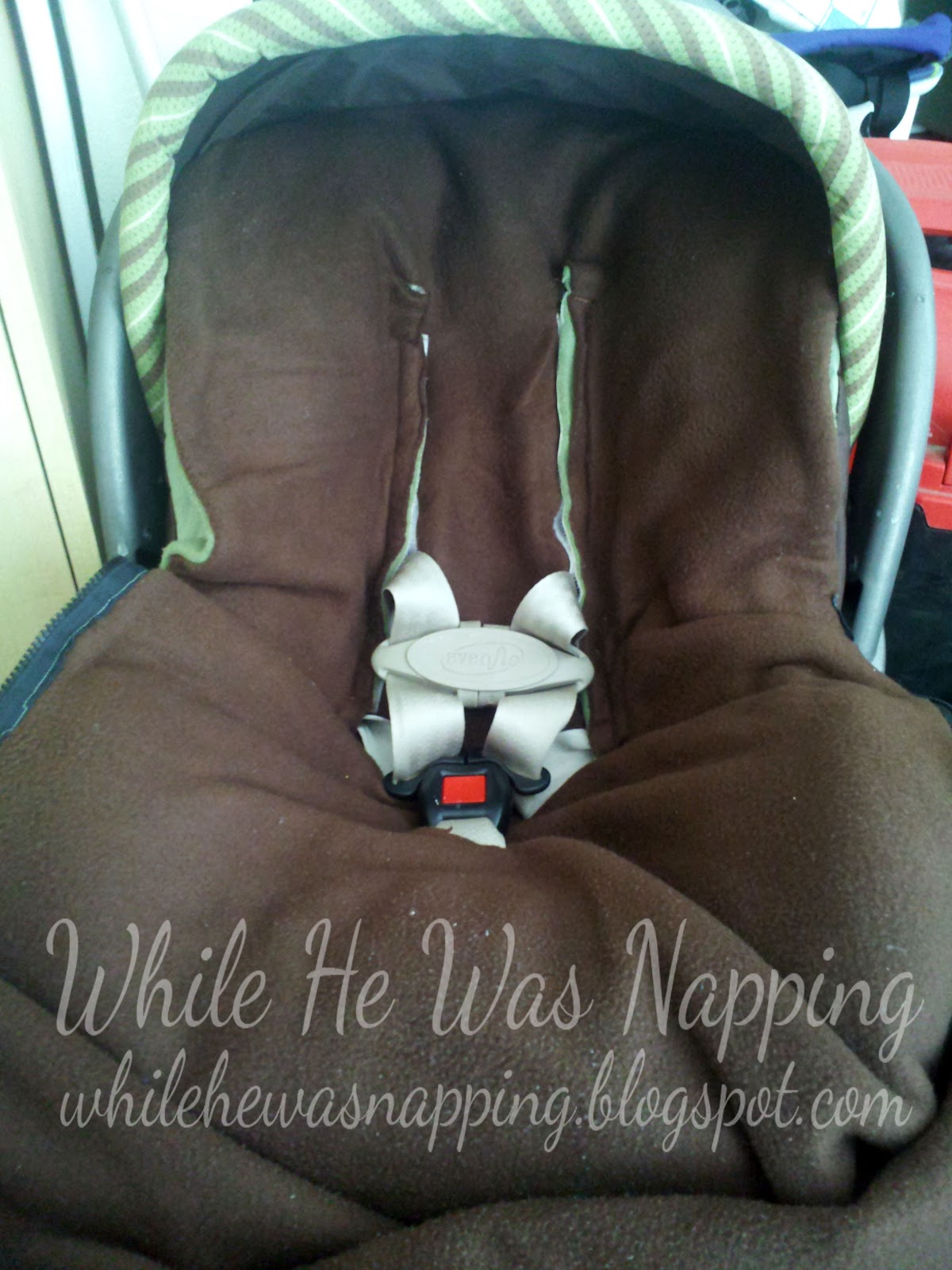 Bundles of Baby: BundleMe Car Seat Blanket Knock Off | While He Was Napping